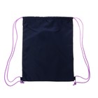 Ранец школьный Стандарт, 33 х 25 х 13 см, Grizzly RAm-384, + мешок для обуви, чёрный/бирюзовый - фото 25325858