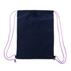 Ранец школьный Стандарт, 33 х 25 х 13 см, Grizzly RAm-384, + мешок для обуви, чёрный/бирюзовый - фото 25325859