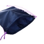 Ранец школьный Стандарт, 33 х 25 х 13 см, Grizzly RAm-384, + мешок для обуви, чёрный/бирюзовый - фото 25325860