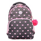 Рюкзак школьный, 40 х 27 х 20 см, Grizzly 360, эргономичная спинка, отделение для ноутбука, серый RG-360-5_2 - фото 24589205