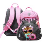 Рюкзак школьный, 40 х 25 х 13 см, Grizzly 364, эргономичная спинка, серый RG-364-1_1 - Фото 1