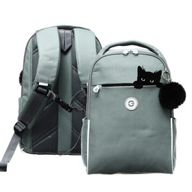 Рюкзак школьный, 39 х 28 х 12,5 см, Grizzly 367, эргономичная спинка, серый RG-367-4_1