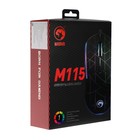 Мышь Marvo M115 Wired, проводная, оптическая, 4000 dpi, USB, подсветка, чёрная - фото 51313716 Мышь Marvo M115 Wired, проводная, оптическая, 4000 dpi, USB, подсветка, чёрная - фото 51313716