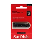 Флешка SanDisk Cruzer Glide, 16 Гб, USB 3.0, чт до 100 Мб/с, зап до 20  Мб/с, черная 9891469 - фото 10781714