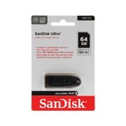 Флешка SanDisk Ultra, 64 Гб, USB 3.0, чт до 100 Мб/с, зап до 40  Мб/с, черная - фото 319761777