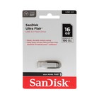 Флешка SanDisk Ultra Flair, 16 Гб, USB 3.0, чт до 150 Мб/с, зап до 45  Мб/с, черная 9891471 - фото 10781718