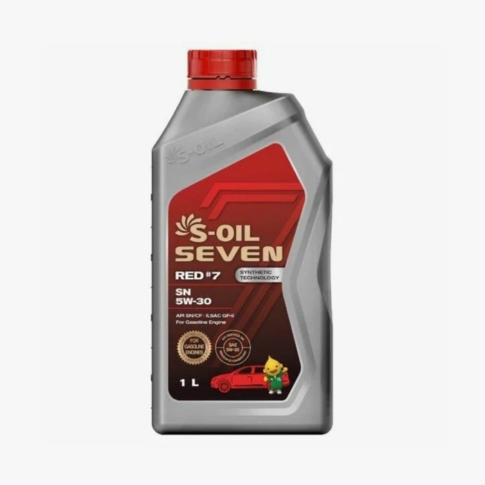 Масло моторное S-OIL RED #7, 5W-30, CF/SN, синтетическое, 1 л - Фото 1