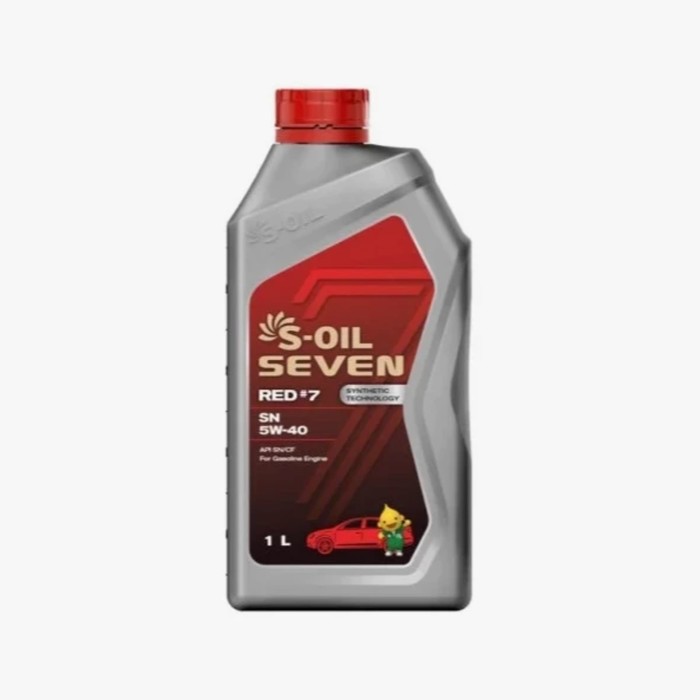 Масло моторное S-OIL RED #7, 5W-40, SN/CF, синтетическое, 1 л - Фото 1