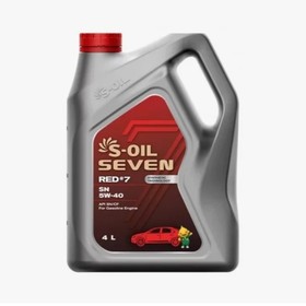 Масло моторное S-OIL RED #7, 5W-40, SN/CF, синтетическое, 4 л