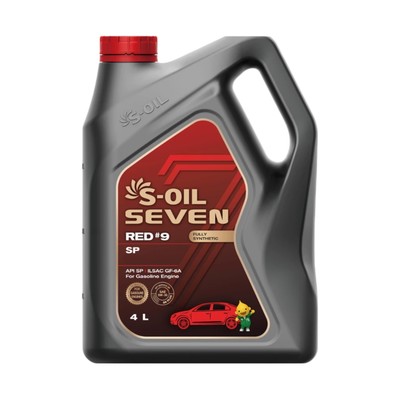 Масло моторное S-OIL RED #9, 0W-30, SP, синтетическое, 4 л