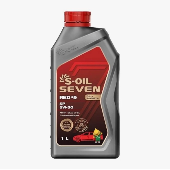 Масло моторное S-OIL RED #9, 5W-30, SP, синтетическое, 1 л - Фото 1