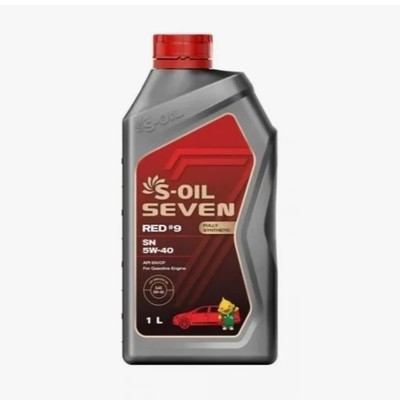 Масло моторное S-OIL RED #9, 5W-40, CF/SN, синтетическое, 1 л