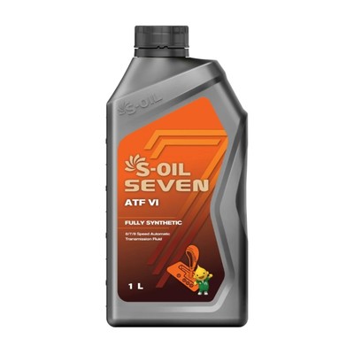Масло трансмиссионное S-OIL ATF VI, синтетическое, 1 л