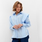 Блузка женская MINAKU: Casual Collection цвет голубой, р-р 42 - фото 319677279