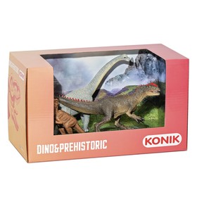 Набор динозавров KONIK: брахиозавр, детеныш тираннозавра, аллозавр