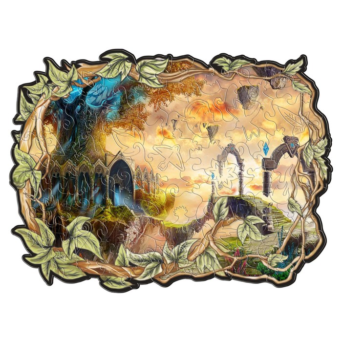 Фигурные пазлы, 18 × 23 см «Магический дом» 100 деталей