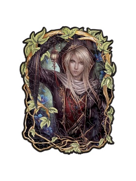 Фигурные пазлы, 18×23 см «Эльфийский свет» 100 деталей