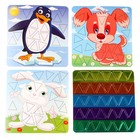 Картина мозаика набор «Сказочные наклейки» «Щенок, зайка, пингвин» - фото 7032826