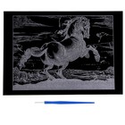 Гравюра «Лошадь» серебро - Фото 2