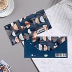 Конверт для денег "Cash only" синий фон, 17х8 см (комплект 10 шт) - фото 47163274