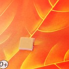 Украшение на скотче "Кленовый лист" оранжевый, 18х18 см (комплект 10 шт) - фото 25276543