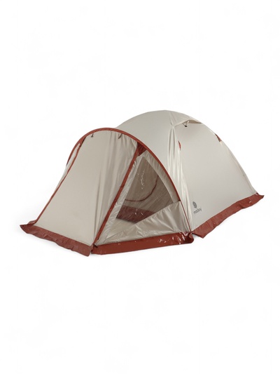 Палатка туристическая 2-местная maclay katun ume cool 2, 325×160×120 см, трекинговая, двухслойная, с тамбуром, бежевая