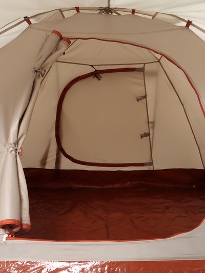 Палатка туристическая 2-местная maclay katun ume cool 2, 325×160×120 см, трекинговая, двухслойная, с тамбуром, бежевая