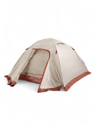 Палатка туристическая 2-местная maclay katun ume cool 2, 325×160×120 см, трекинговая, двухслойная, с тамбуром, бежевая