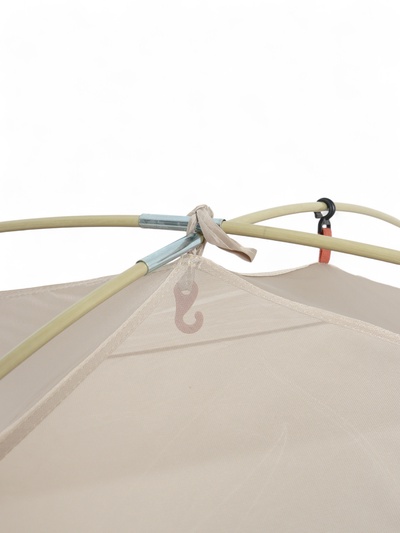 Палатка туристическая 2-местная maclay katun ume cool 2, 325×160×120 см, трекинговая, двухслойная, с тамбуром, бежевая