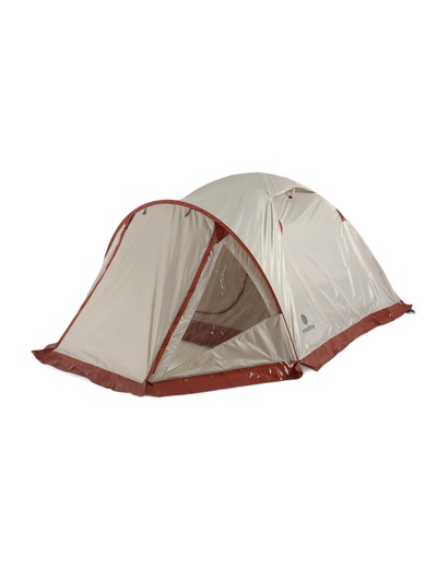 Палатка туристическая 4-местная maclay katun ume cool 4, 380×210×135 см, трекинговая, двухслойная, с тамбуром, бежевая