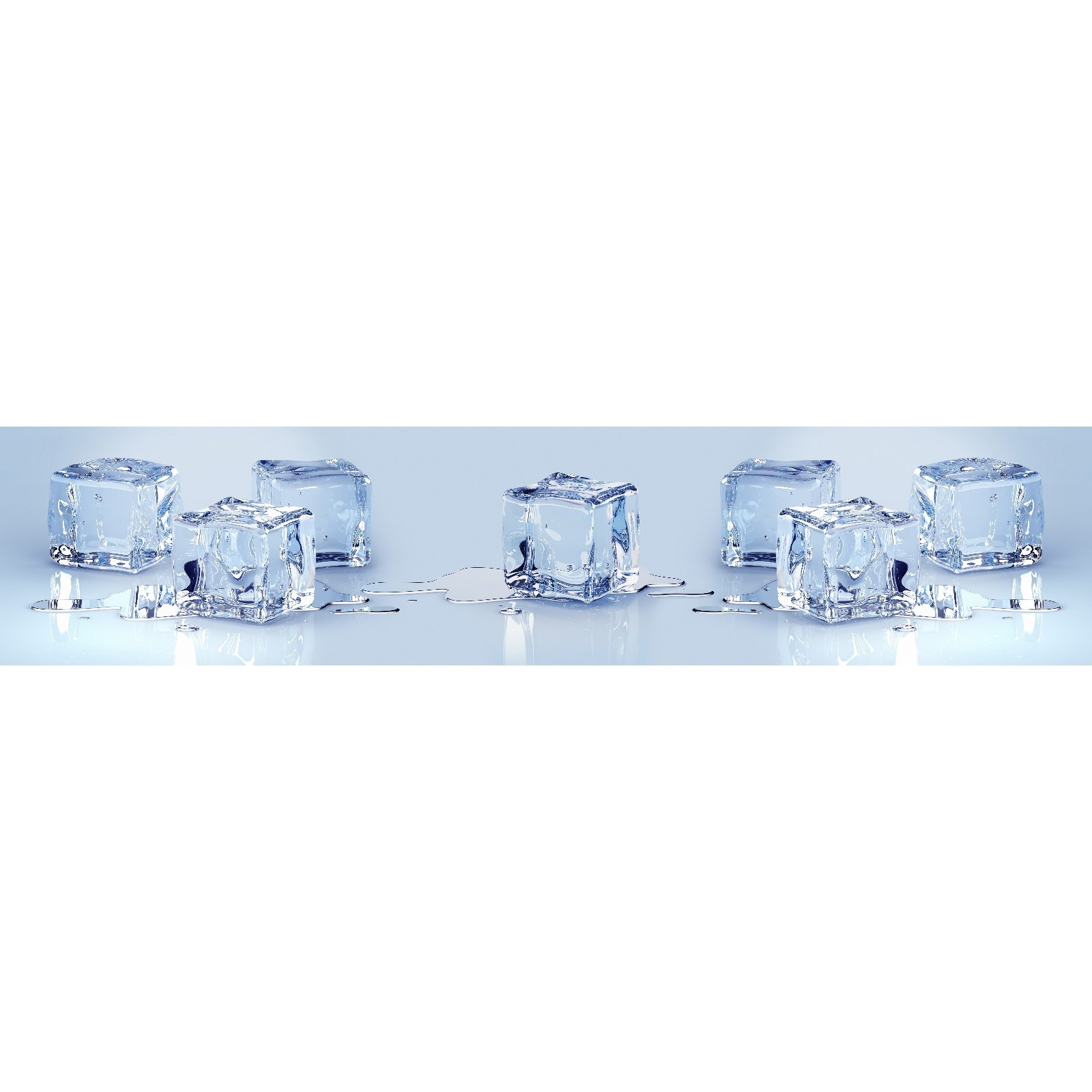 Кухонный фартук (фотопечать) \"Лёд\" ФФ 405 3000х600 мм (9849771 ...