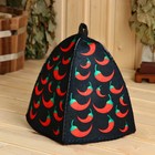 Шапка для бани и сауны «Перчик», полиэфир, шерсть, «Добропаровъ» - Фото 7