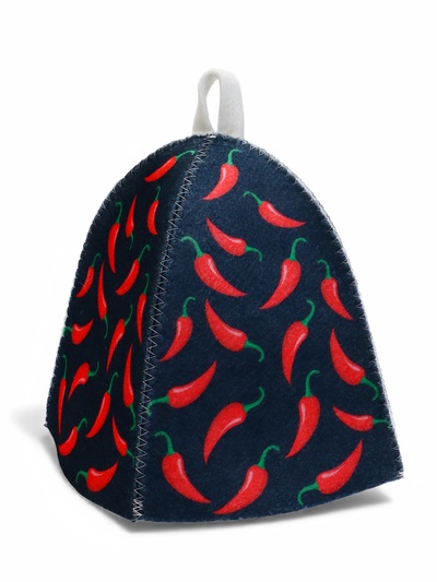 Шапка для бани и сауны «Перчик», полиэфир, шерсть, «Добропаровъ»