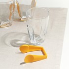 Набор стаканов стеклянный «Снэп», 260 мл, 3 шт, желтый пластиковый аксессуар - Фото 5