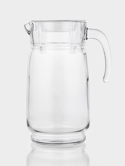Кувшин Paşabahçe «Акватик», 1650 мл, акриловая крышка, стекло, прозрачный