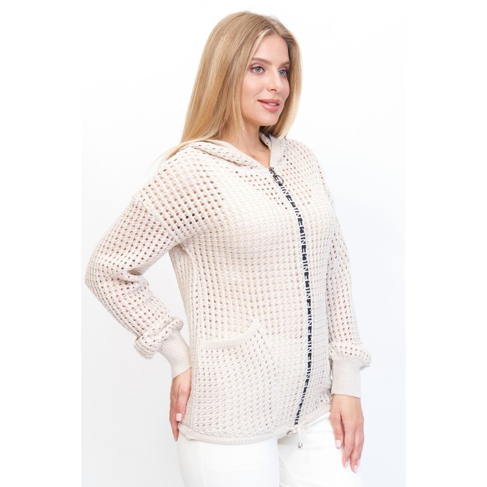 Жакет женский, размер 52, цвет молочный 65514