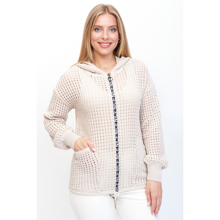 Жакет женский, размер 52, цвет молочный 65514