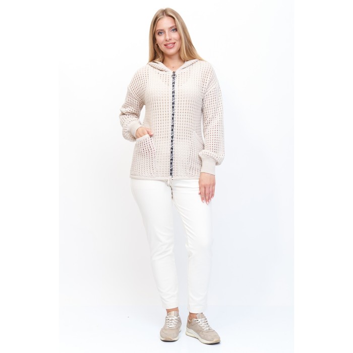 Жакет женский, размер 52, цвет молочный 65514