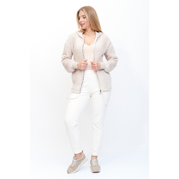 Жакет женский, размер 52, цвет молочный 65514
