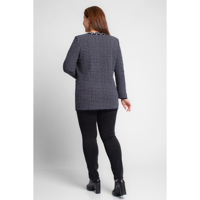 Жакет женский, размер 54, цвет тёмно-синий 65516