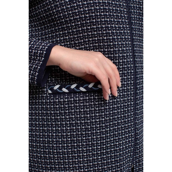 Жакет женский, размер 56, цвет тёмно-синий 65517