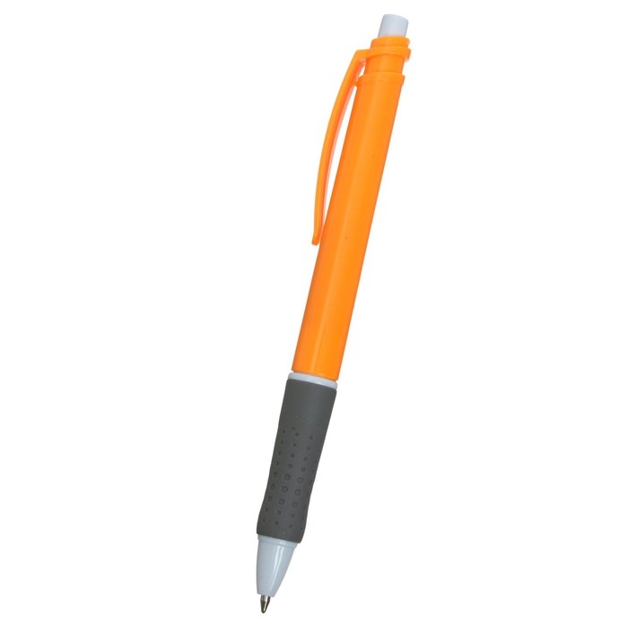 Ручка шариковая Vinson, автоматическая, 0,5 мм, чернила синие, масляные, корпус оранжевый с резиновым держателем - Фото 1