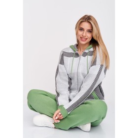 

Костюм женский, размер 52, цвет серо-зелёный