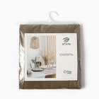 Скатерть «Этель» ECO, 136×180±6 см, 70% хлопок, 30% лён, 190 г/м², оливковая - Фото 12