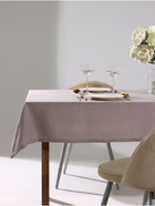 Скатерть «Этель» ECO, 136×180 ±6 см, 70% хлопок, 30% лён, 190 г/м², серая - Фото 1