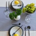 Дорожка на стол «Этель» ECO, 40×136 ±6 см, 70% хлопок, 30% лён, 190 г/м², серая - Фото 3