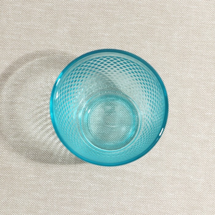 Стакан низкий стеклянный «Концепто Идиль», 250 мл, цвет бирюзовый - фото 1885724098