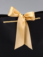 Пакет подарочный ламинированный, с лентой «Чёрный», горизонтальный, 30×27.5×12 см - фото 59794126