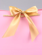 Пакет подарочный ламинированный, с лентой «Розовый», горизонтальный, 30×27.5×12 см 9624189