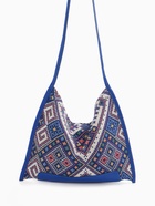 Сумка-шопер женская на магните, размер 35×6×29 см, синяя/белая - Фото 3